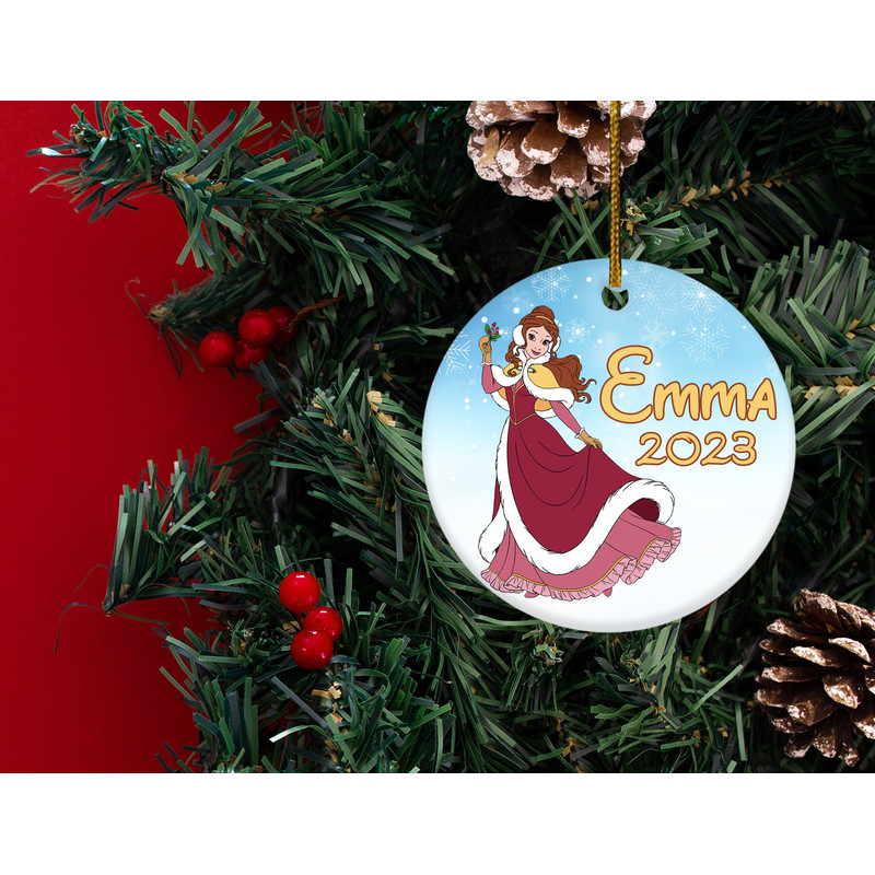 Personalized Christmas Ornament,Kids Ornaments,Ornament for Kids, Girls Ornaments,Beauty and The beast ornament, HAPN15 - 2.jpg