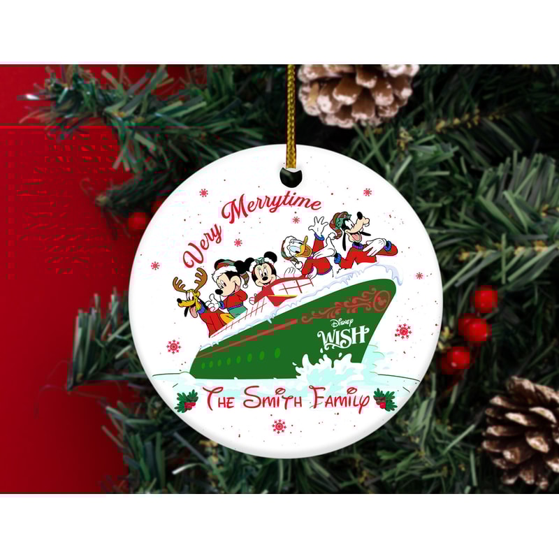 Personalized Cruise Ornament,Disney Cruise Ornament,Disney Christmas Gift,Family Cruise Trip 2023,Ceramic Ornament,Xmas Ornament HAQF12 - 1.jpg