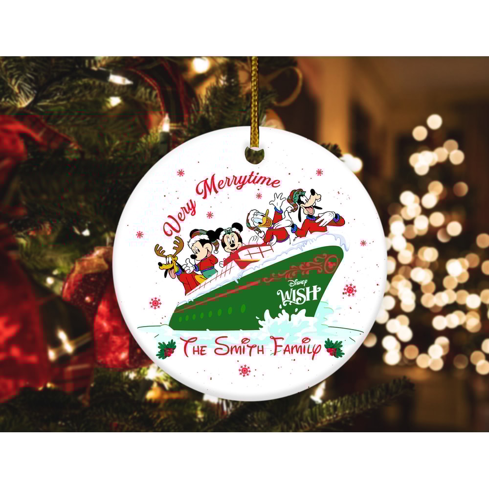 Personalized Cruise Ornament,Disney Cruise Ornament,Disney Christmas Gift,Family Cruise Trip 2023,Ceramic Ornament,Xmas Ornament HAQF12 - 2.jpg