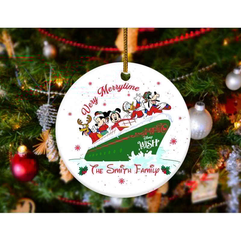Personalized Cruise Ornament,Disney Cruise Ornament,Disney Christmas Gift,Family Cruise Trip 2023,Ceramic Ornament,Xmas Ornament HAQF12 - 3.jpg