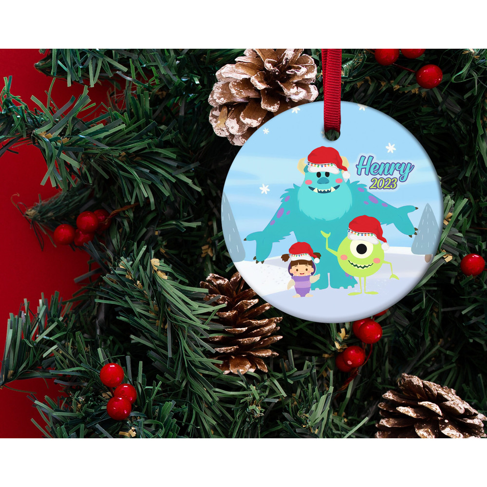Personalized Disney Monster Inc Christmas Ornament,Monster Characters Ornament,Disney Keepsake Ornament,Christmas Tree Ornament HAQW01 - 2.jpg