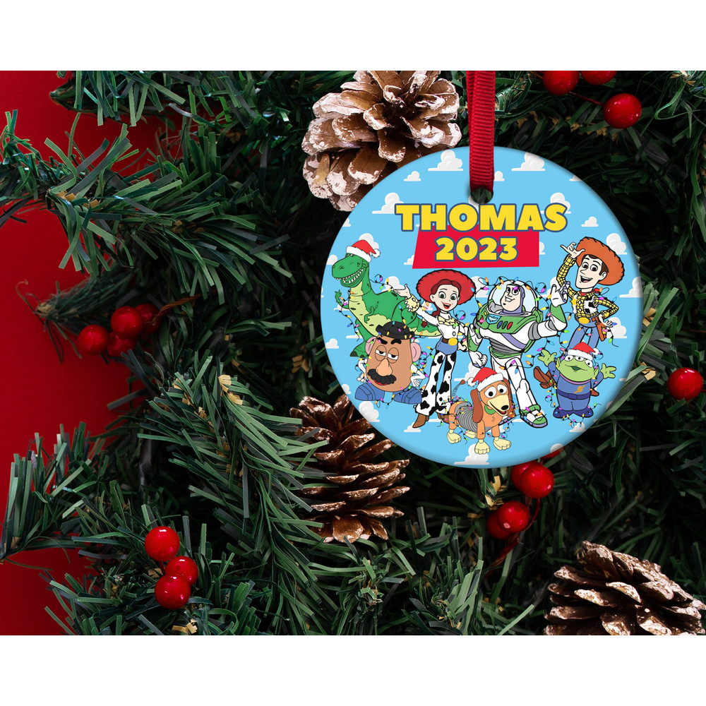 Personalized Disney Toy Story Christmas Ornament,Toy Story Characters Christmas 2023 Ornament,Disney Family Christmas Decoration HAQR24 - 2.jpg