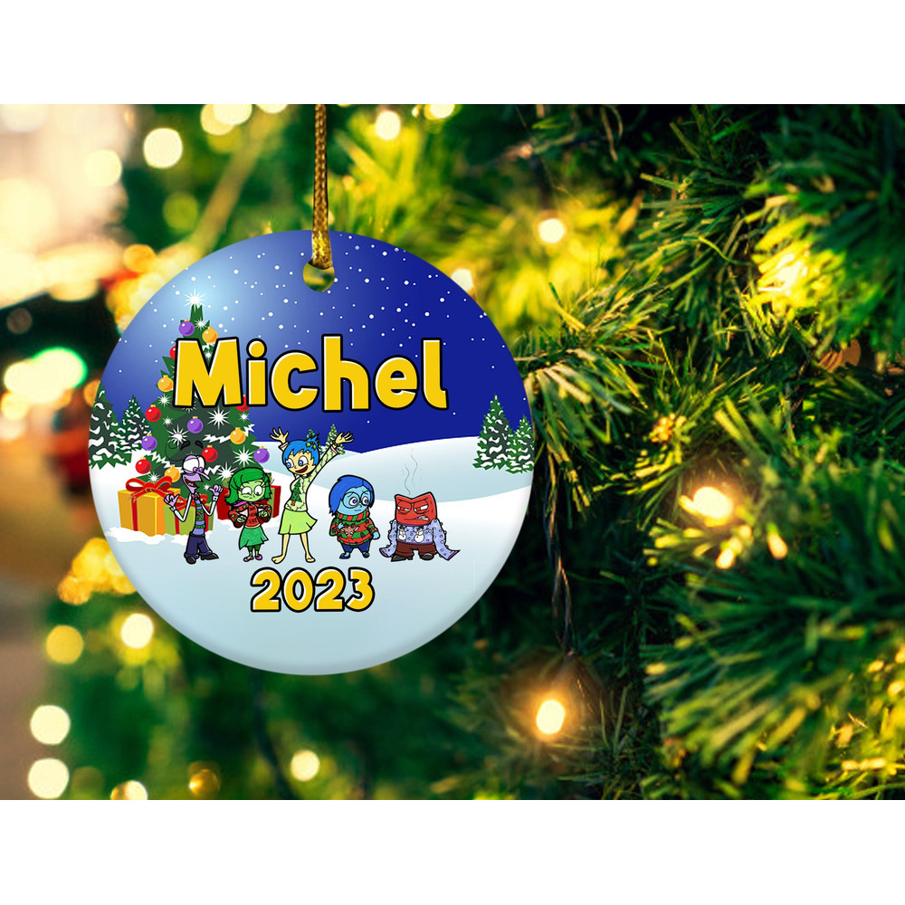Personalized Inside Out Ornament, Inside Out Christmas Ornament, Disney Inside Out 2023, Kid Christmas Ornament KBTC28 - 1.jpg