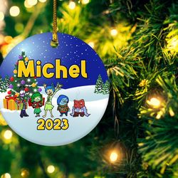 personalized inside out ornament, inside out christmas ornament