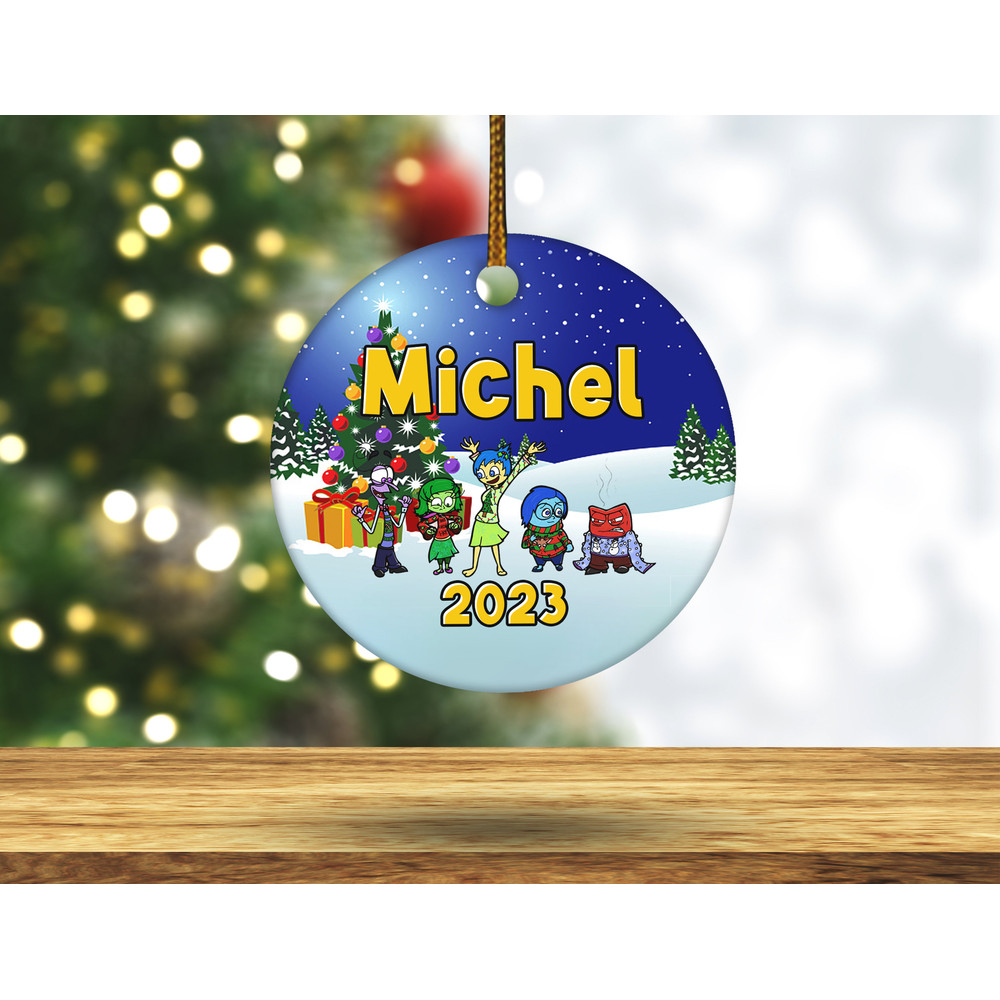 Personalized Inside Out Ornament, Inside Out Christmas Ornament, Disney Inside Out 2023, Kid Christmas Ornament KBTC28 - 2.jpg