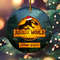 Personalized Jurassic World Ornament, Jurassic Park Christmas Ornament, Tyrannosaurus, Dinosaur Christmas, Kids Christmas 2022 E-30112289 - 1.jpg