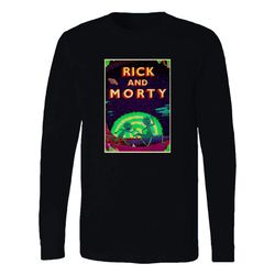 rick and morty tv series flong sleeve t-shirt