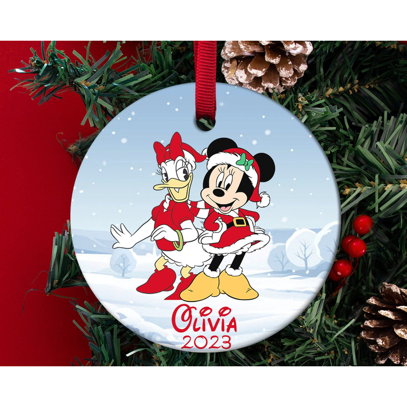 Personalized Mickey And Friends Christmas Ornament,Disneyland Ornament,Christmas Ornament,Disney Trip Ornament HAPC03 - 1.jpg