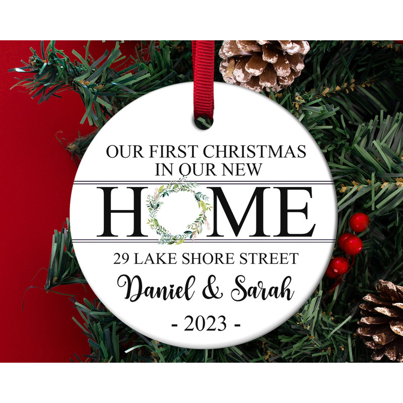 Personalized New Home Ornament,New Home ChristmasGift,First Christmas at New Home,Address Ornament 2023 HAQB26 - 1.jpg