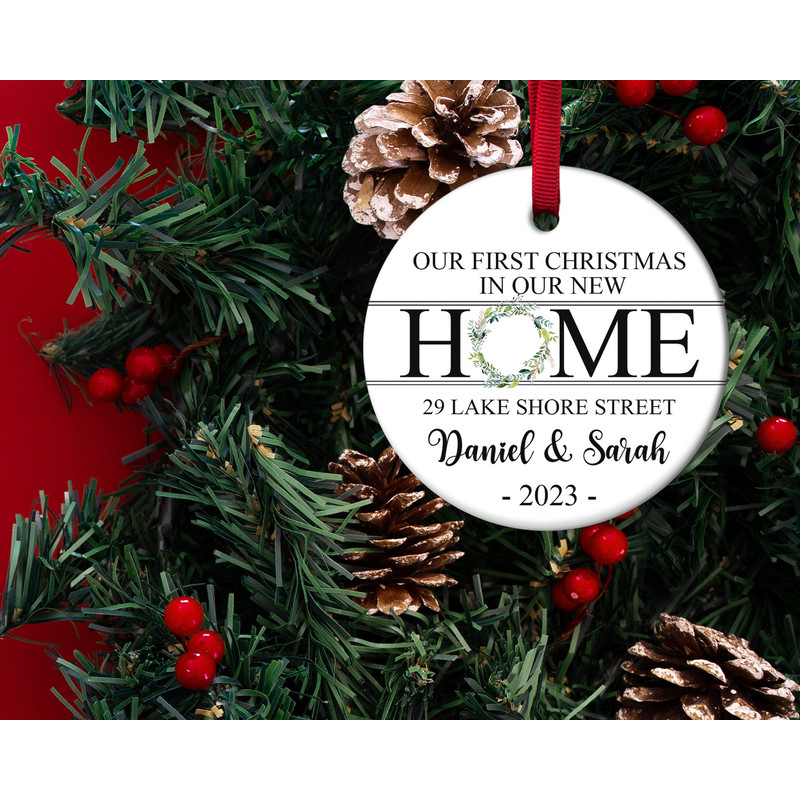 Personalized New Home Ornament,New Home ChristmasGift,First Christmas at New Home,Address Ornament 2023 HAQB26 - 2.jpg