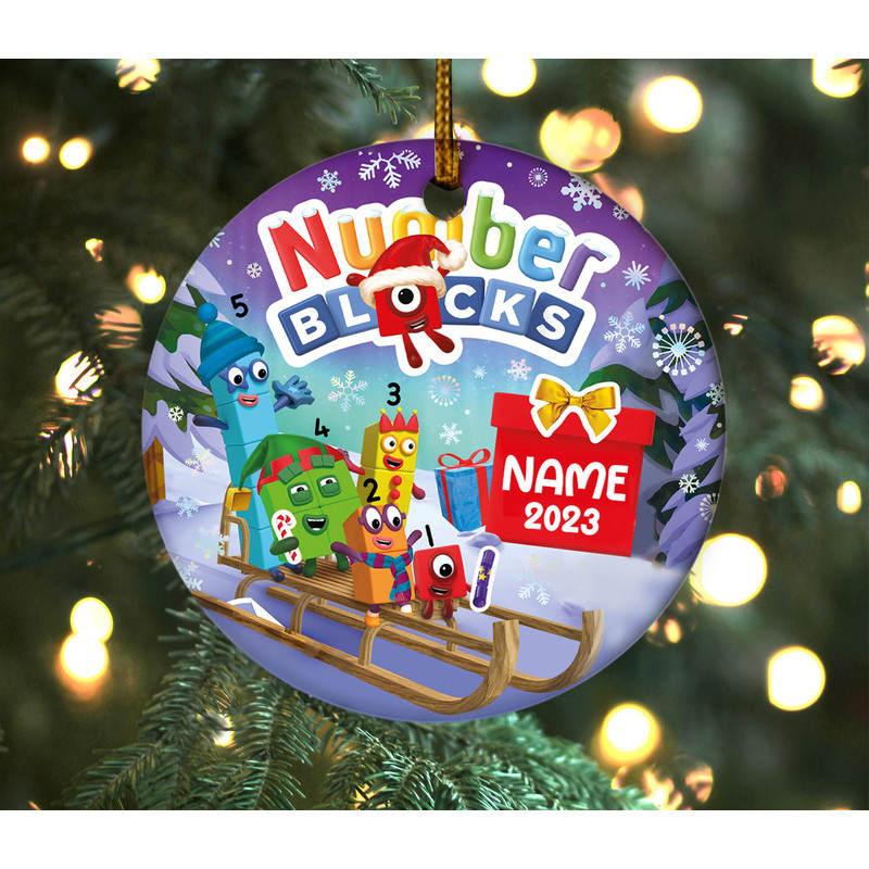Personalized Numberblocks OrnamentNumberblocks Christmas OrnamentNumberblocks PartyNumber Blocks Characters OrnamentKids Ornament OFXQ45 - 1.jpg