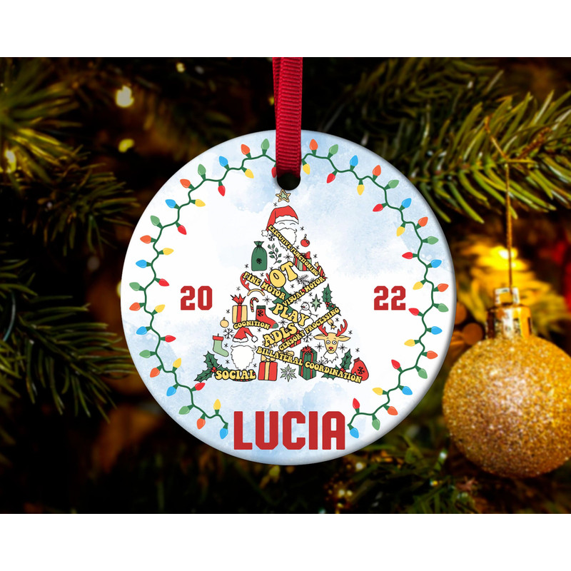 Personalized Occupational Therapy Ornament,OT Christmas Ornament,Occupational Therapy Gift,Appreciation Gift,OT Ornament Decor - 1.jpg