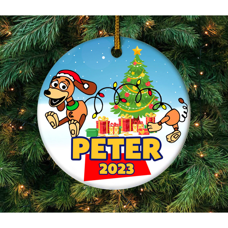Personalized Ornament Puppy Toy In A Boy's Bedroom, Toy Character Movie Xmas Ornament Gift For Fans, 2023 Christmas Tree Decor E1NX12 - 1.jpg