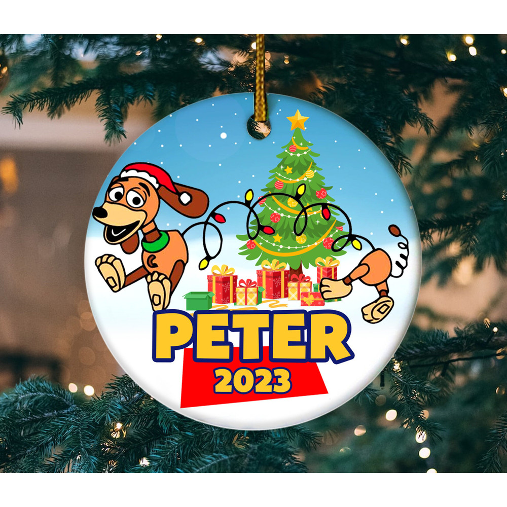 Personalized Ornament Puppy Toy In A Boy's Bedroom, Toy Character Movie Xmas Ornament Gift For Fans, 2023 Christmas Tree Decor E1NX12 - 3.jpg