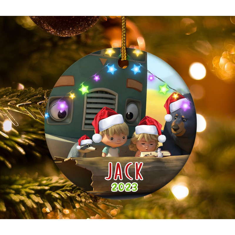 Personalized Ornament Trash Truck, Giant Green Truck Xmas Ornament, Customized 2023 Christmas Tree Decor Gift For Kid E1NX11 - 2.jpg