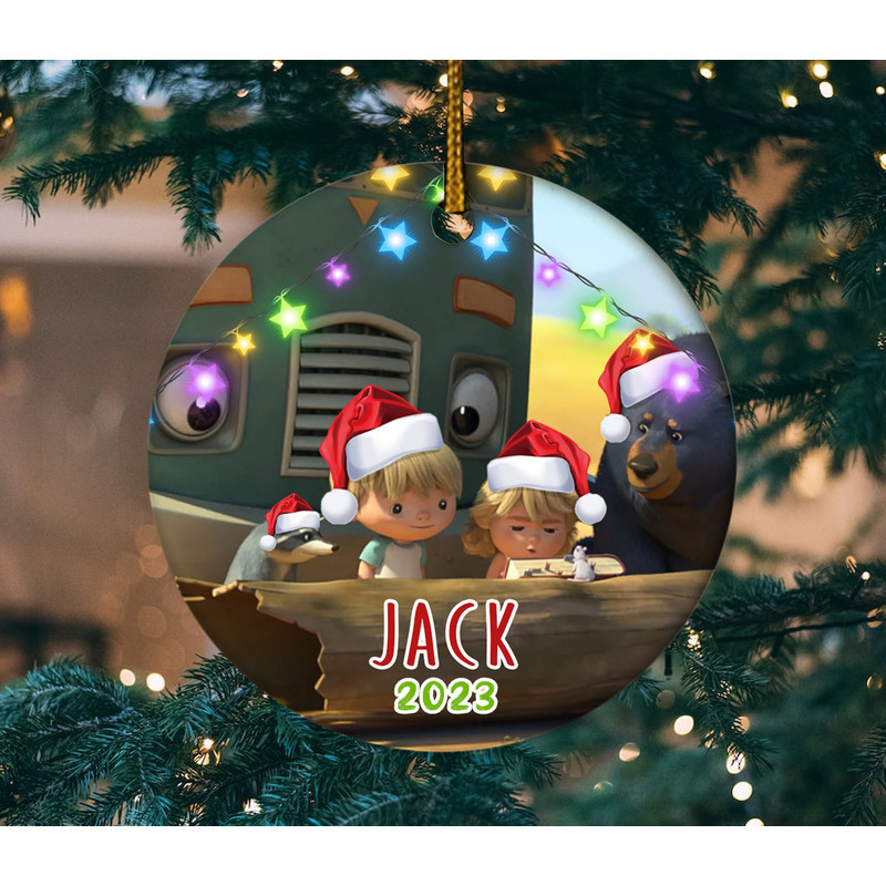 Personalized Ornament Trash Truck, Giant Green Truck Xmas Ornament, Customized 2023 Christmas Tree Decor Gift For Kid E1NX11 - 3.jpg