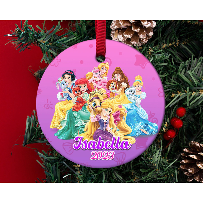 Personalized Princess Ornament,Princess Christmas Ornament,Kids Ornaments,Personalized Christmas Ornament,Christmas Ornament HAP314 - 1.jpg
