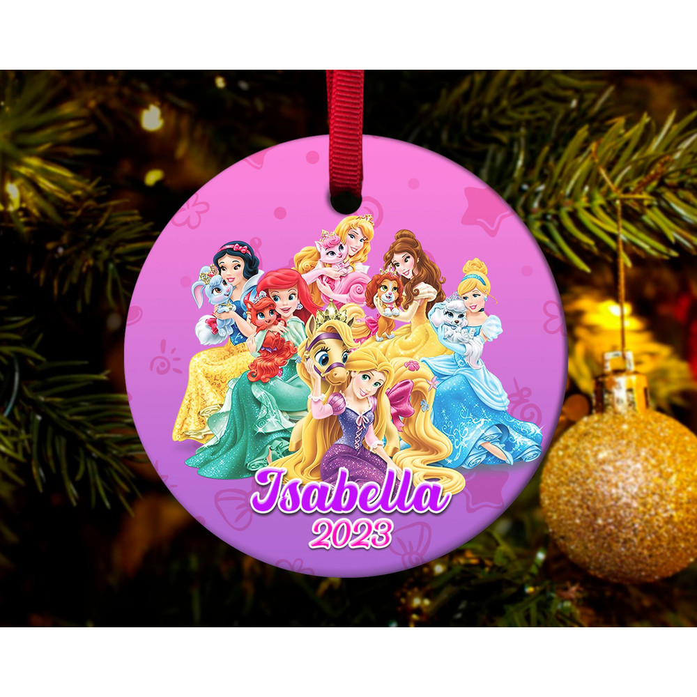 Personalized Princess Ornament,Princess Christmas Ornament,Kids Ornaments,Personalized Christmas Ornament,Christmas Ornament HAP314 - 2.jpg