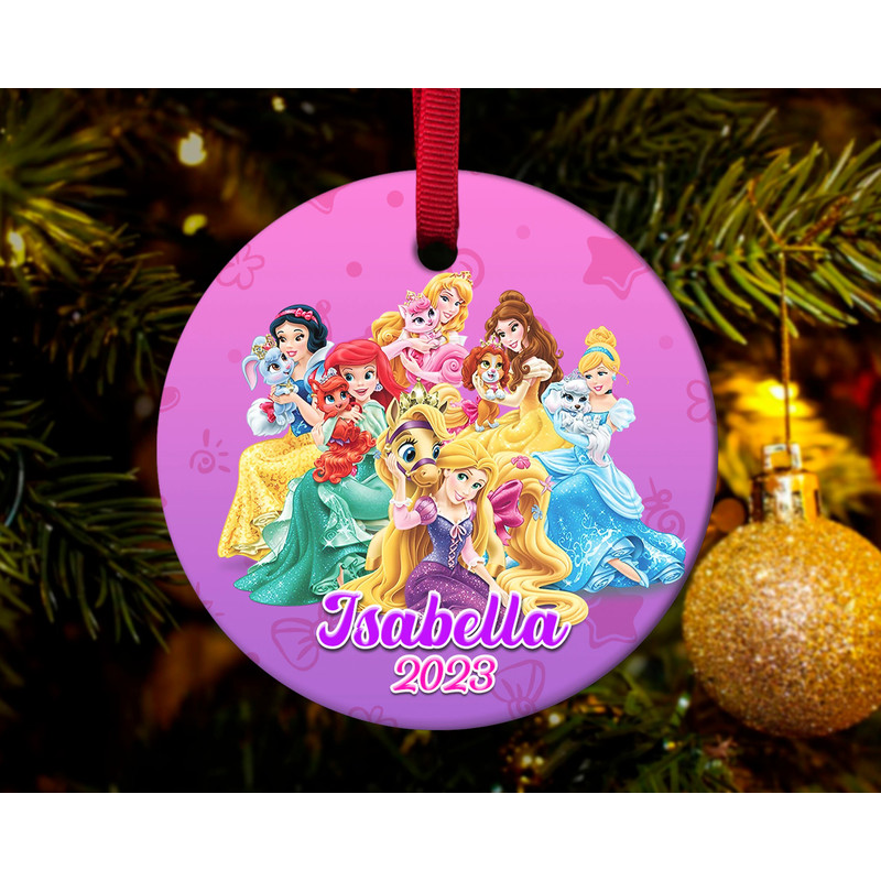 Personalized Princess Ornament,Princess Christmas Ornament,Kids Ornaments,Personalized Christmas Ornament,Christmas Ornament HAP314 - 2.jpg