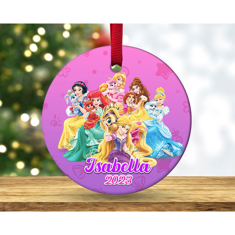 Personalized Princess Ornament,Princess Christmas Ornament,Kids Ornaments,Personalized Christmas Ornament,Christmas Ornament HAP314 - 3.jpg