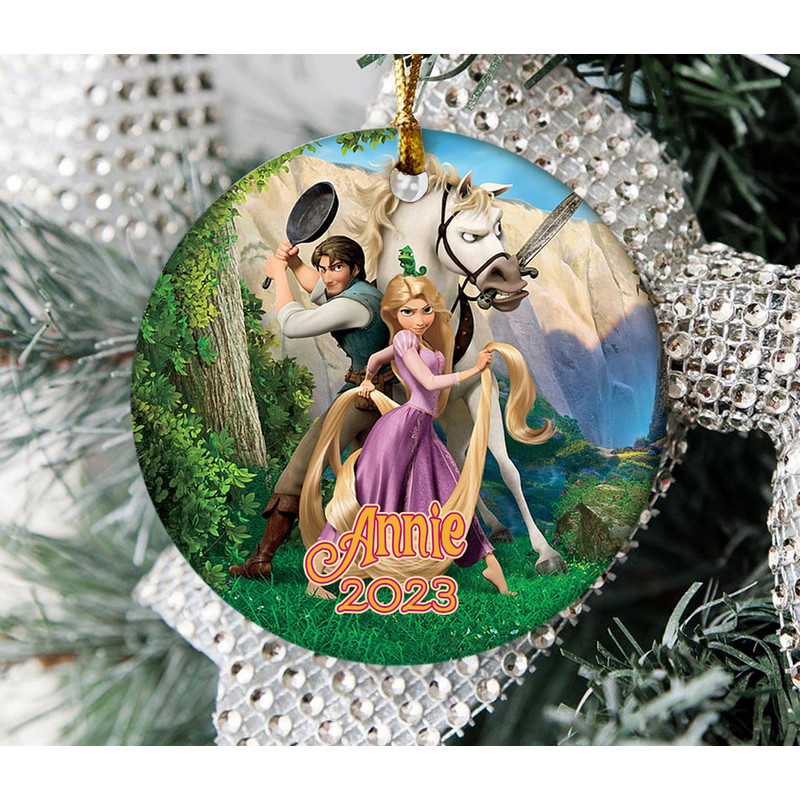 Personalized Rapunzel OrnamentPrincess Christmas OrnamentDisney 2023 Christmas OrnamentFirst Christmas OrnamentCeramic Ornament OFW113 - 1.jpg
