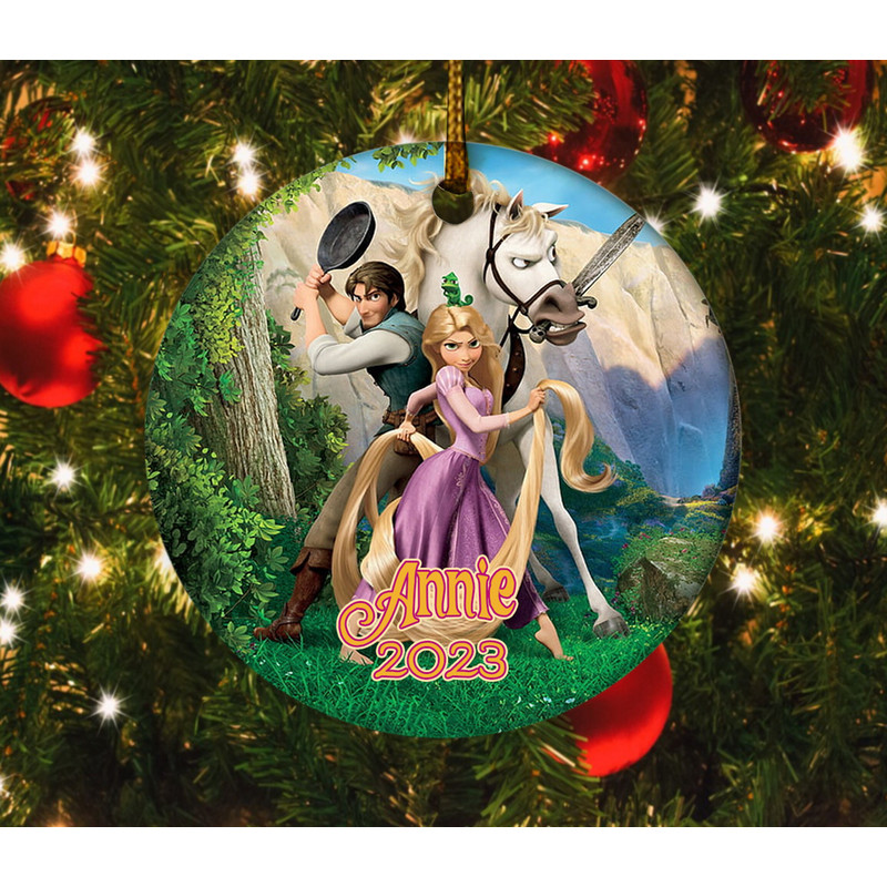 Personalized Rapunzel OrnamentPrincess Christmas OrnamentDisney 2023 Christmas OrnamentFirst Christmas OrnamentCeramic Ornament OFW113 - 2.jpg