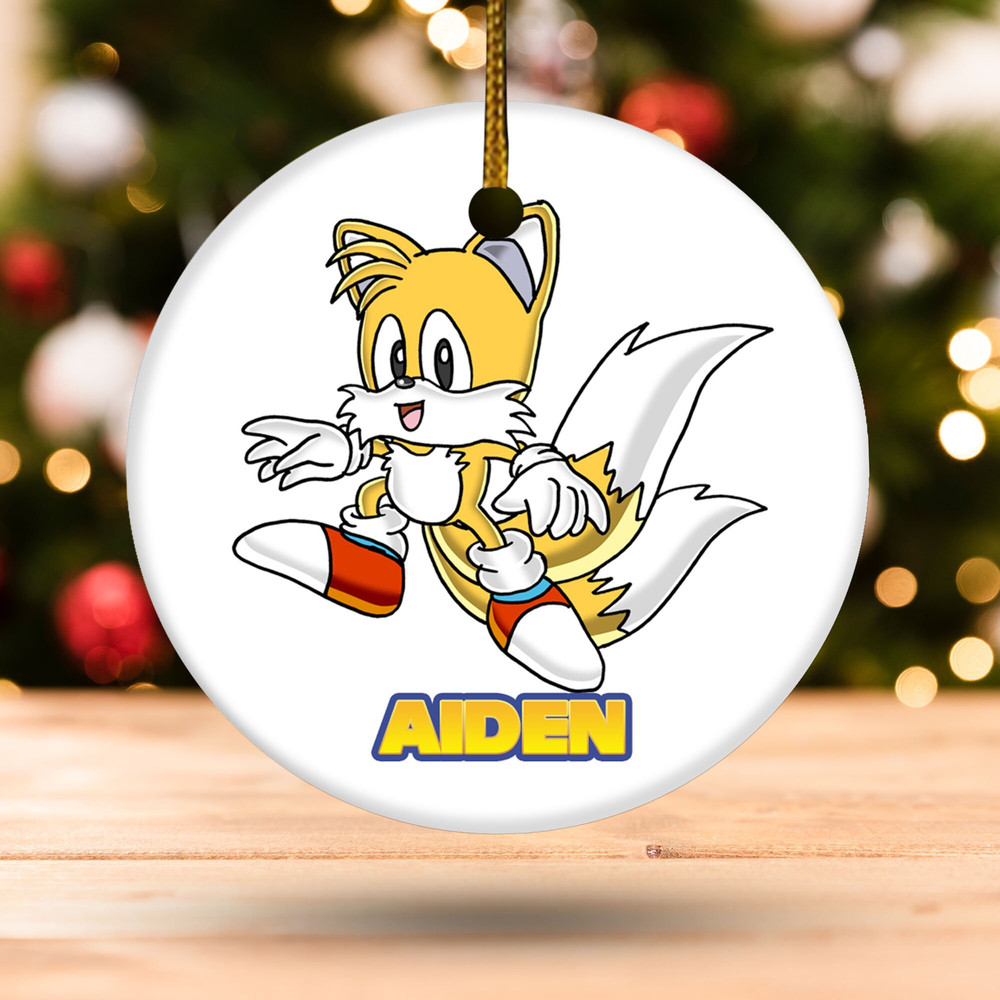Personalized Sonic Christmas 2023 Ornament,Sonic The Hedgehog Ornament,Sonic And Friends,Custom Kids Christmas 2023 Ornament HAO401 - 2.jpg