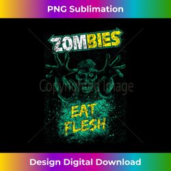 Funny Zombies Eat Flesh Tee For Men, Women & Kids Halloween - Deluxe PNG Sublimation Download - Channel Your Creative Rebel