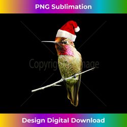 Hummingbird Santa Cute Christmas Hat Design for Bird Lovers - Urban Sublimation PNG Design - Striking & Memorable Impressions