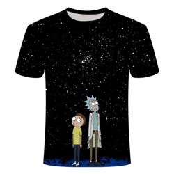 newest 3d print rick and morty t-shirts unisex tops
