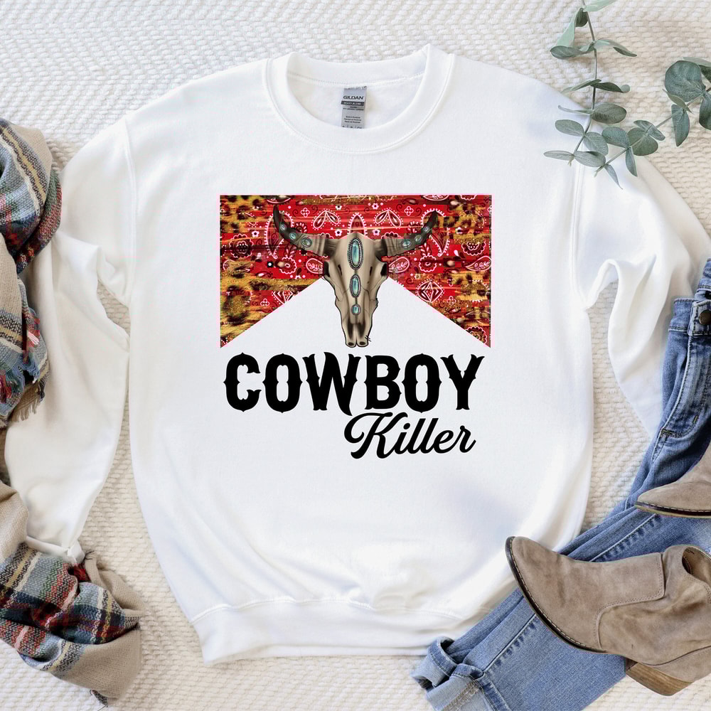 Cowboy Killer Sweatshirt, Country Hoodie, Western Shirt, Southern Shirt, Country Girl, Vintage Sweatshirt, Boho Shirt, Cowgirl Sweatshirt.jpg