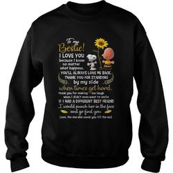 snoopy and charlie brown to be my bestie sweatshirt