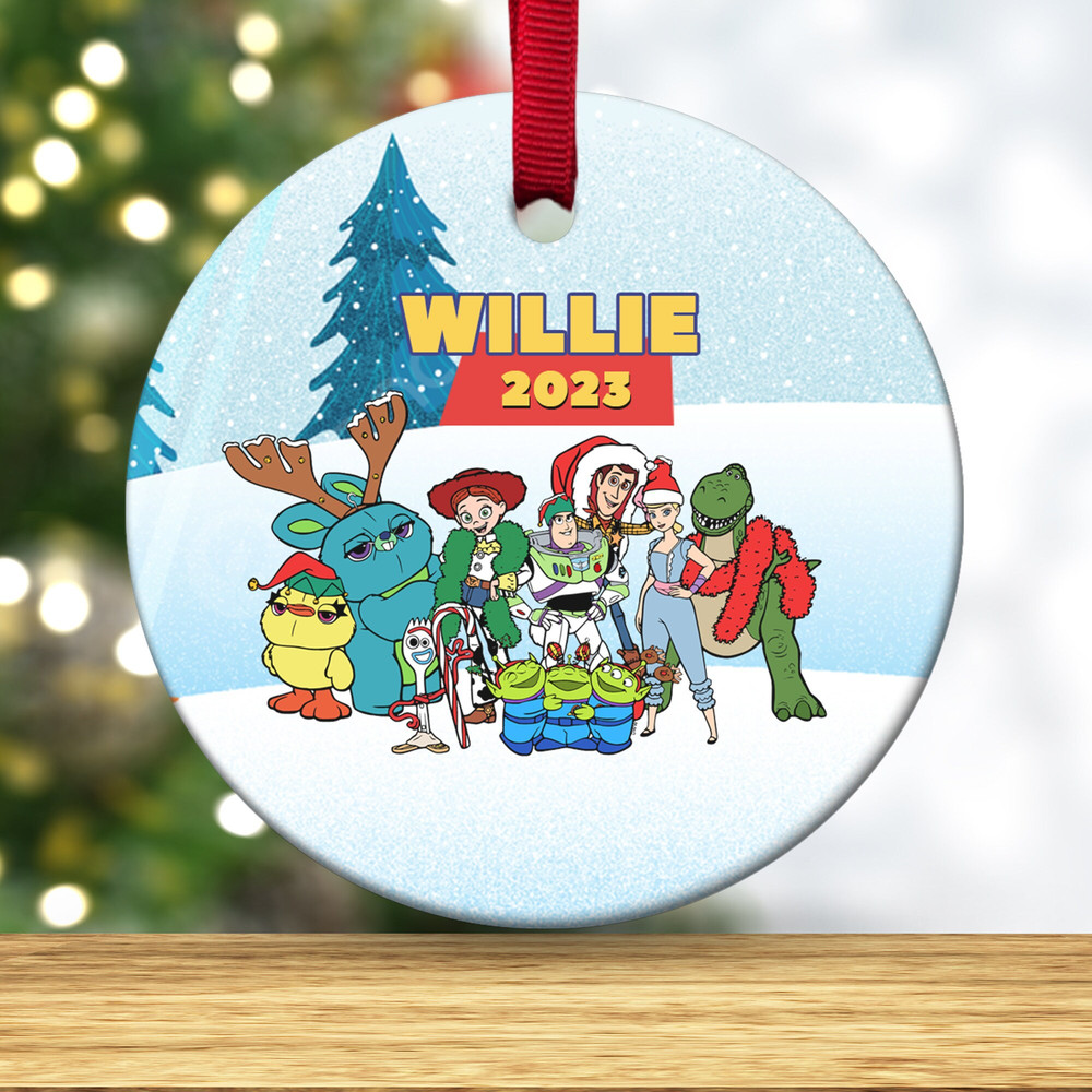 Personalized Toy Story Ornament, Toy Story Christmas Ornaments, Toy Story Gift, Toy Story Decor, Toy Story Keepsake, Ceramic Ornament E1LW24 - 3.jpg