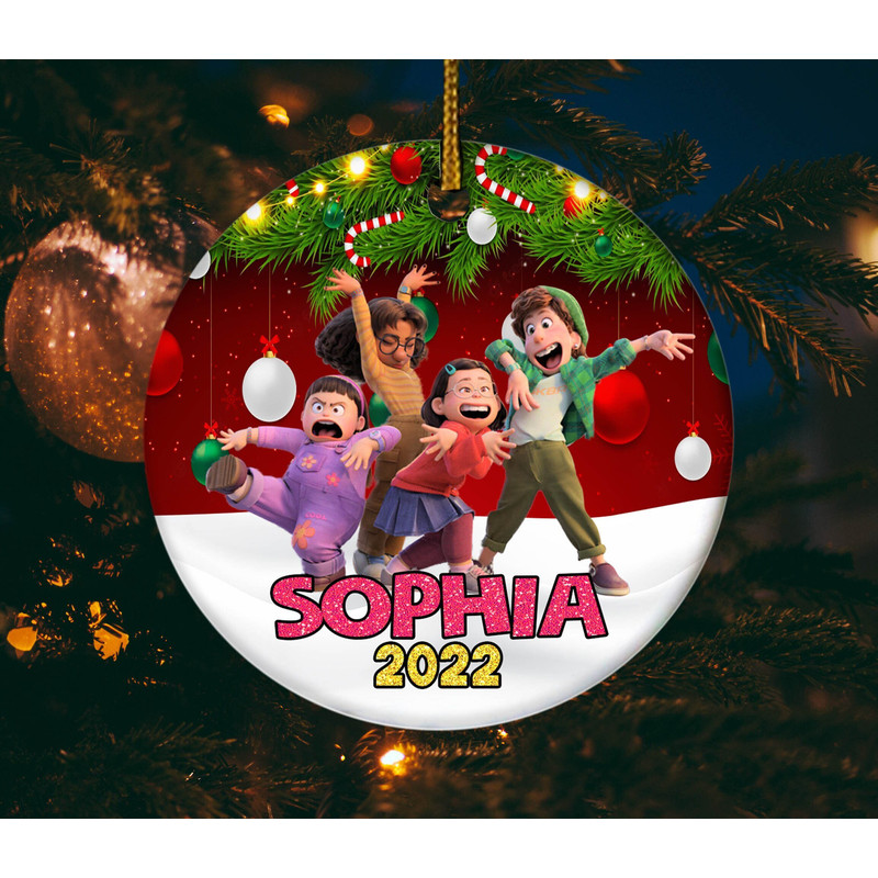 Personalized Turning Red Ornament,Turning Red Ornament,Turning Red Christmas Ornament,Christmas 2023 Ornament Gift, H-18112218 - 1.jpg