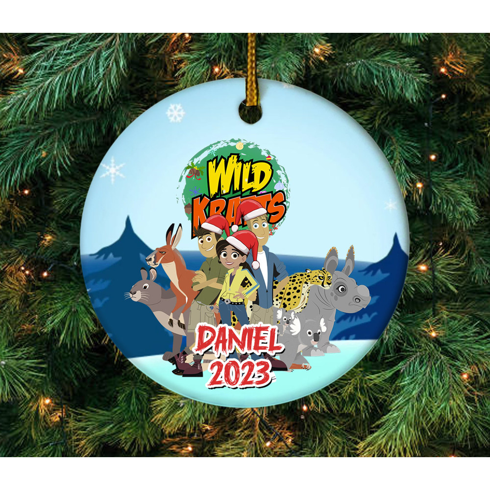 Personalized Wild Kratts 2023 Ornament, Custom Wild Kratts Kids Christmas Ornament, Baby's First Christmas Ornament, Xmas Ornament  E1MS11 - 1.jpg