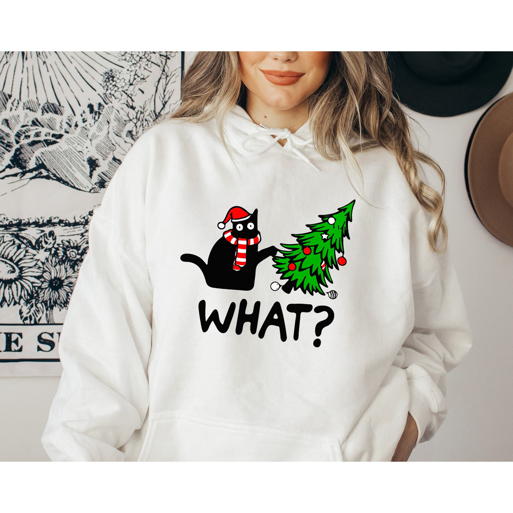 Black Cat What Sweatshirt, Black Cat Shirt, Christmas Sweatshirt, Cat Lover Shirt ,Funny Christmas Gift, Christmas Gift, Holiday Shirt.jpg