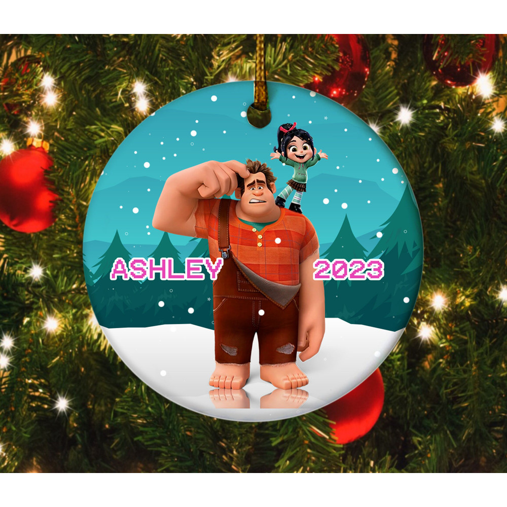 Personalized Wreck-It Ralph OrnamentWreck-It Ralph ChristmasWreck-It Ralph 2023Wreck-It Ralph Kid OrnamentDisney Cartoon Ornament OFXD39 - 2.jpg