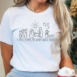 christian christmas shirt, nativity scene shirt, christmas nativity shirt, true story nativity, religious christmas gift
