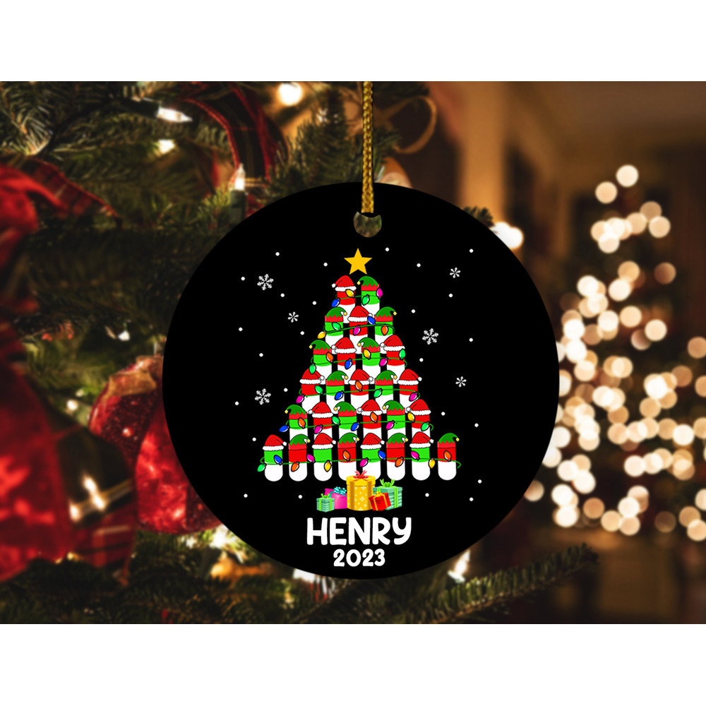 Pharmacy Christmas Ornament 2023,Christmas Pharmacy Tech Ornament,Custom Pharmacist Christmas Gift,Christmas Ornament HAQY01 - 1.jpg