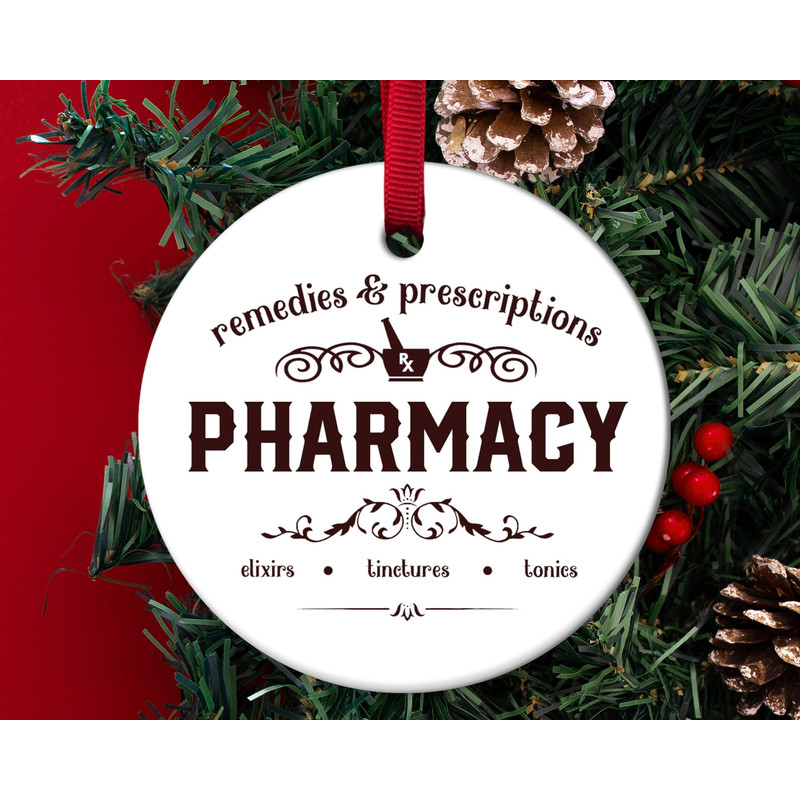 Pharmacy Ornament,Pharmacy Christmmas Ornament,Pharmacist Gifts,Christmas Pharmacy Gifts,Pharmacy Tech Gifts,CoWorker Gift, H-30112203 - 1.jpg