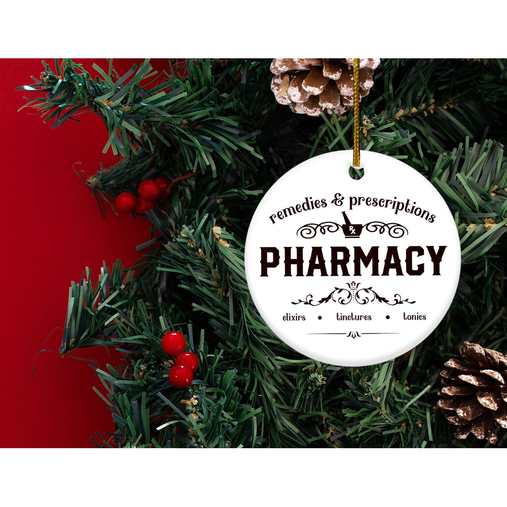 Pharmacy Ornament,Pharmacy Christmmas Ornament,Pharmacist Gifts,Christmas Pharmacy Gifts,Pharmacy Tech Gifts,CoWorker Gift, H-30112203 - 2.jpg