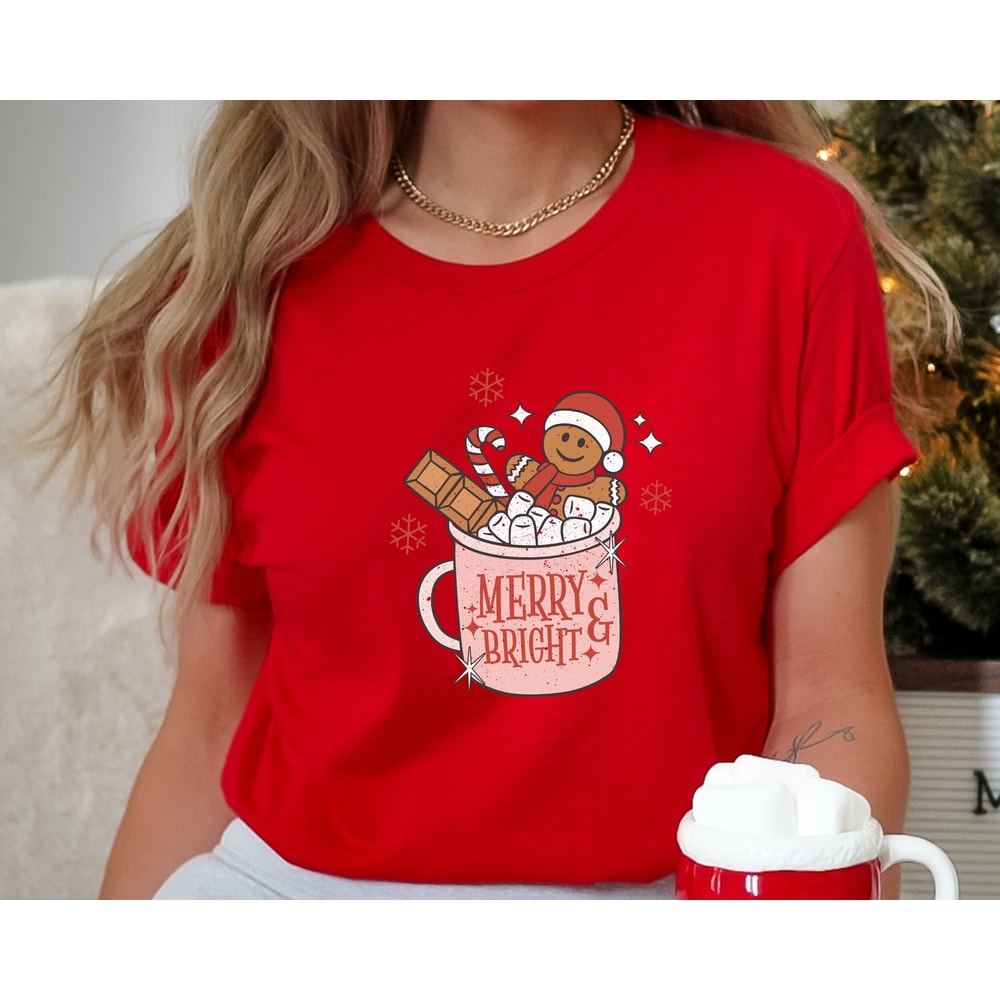 Christmas Cookies Shirt, Funny Christmas Gingerbread Shirts, Christmas Coffee Latte Shirt, Christmas Shirts for Women, Cute Christmas Shirt.jpg