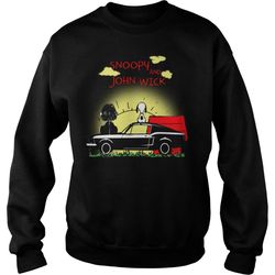 snoopy and john wick sunshine sweatshirt
