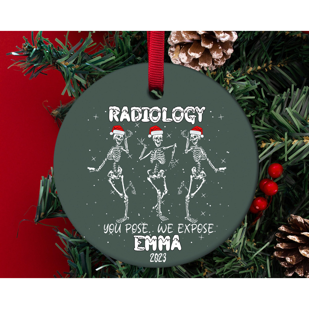 Radiology ornament,Radiology Tech ornament,Radiology gift,Rad tech ornament,Radiology gift,Skeleton Christmas Ornament, HAPS14 - 1.jpg