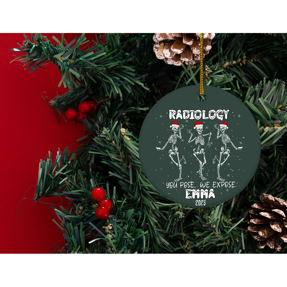 Radiology ornament,Radiology Tech ornament,Radiology gift,Rad tech ornament,Radiology gift,Skeleton Christmas Ornament, HAPS14 - 2.jpg