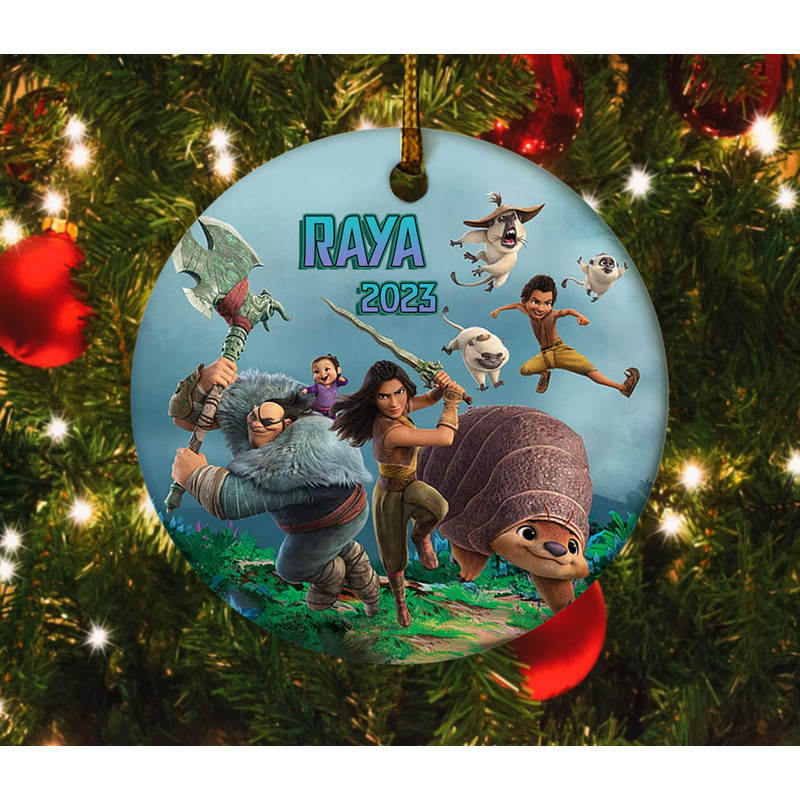 Raya and The Last Dragon Ornament, Raya And The Last Dragon, Princess Raya Ornament, 2023 Ornaments, Personalized Christmas Ornament OFXF23 - 3.jpg
