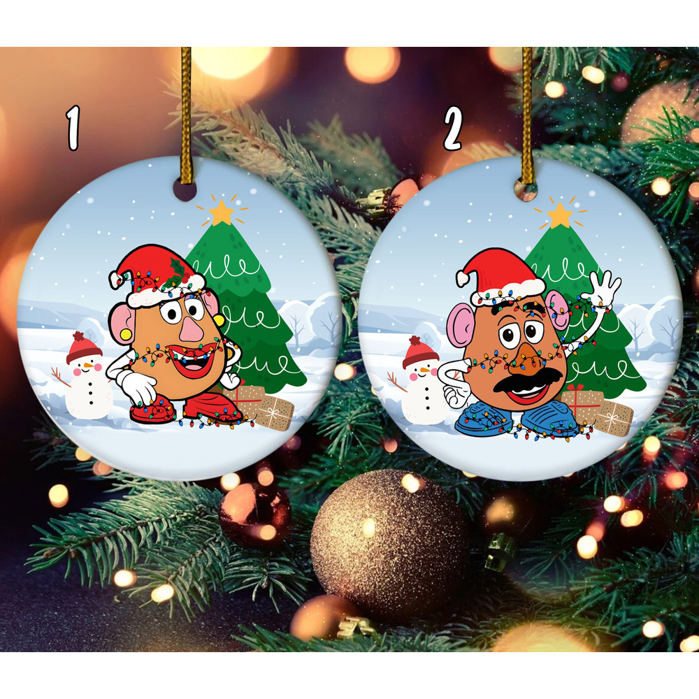 Santa Mr and Mrs Potato Head Christmas Disney, Toy Story Ornament, Ornament, Disneyland Ornament, Couple Matching Ornament E1MB38 - 1.jpg