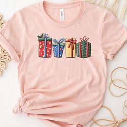 Christmas Shirt, Christmas Gift Wrap Shirt, Christmas Gift Shirt, Holiday Shirt for Women, Winter Shirt, Funny Gift, Xma