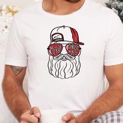 christmas shirt, cool santa shirt, christmas gifts for toddlers, kids, boys, santa dad shirt, christmas glasses, family