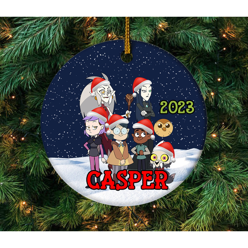 The Owl House Characters Christmas Ornament, Personalized The Owl House, Cute The Owl House Ornaments, The Owl House Ornaments Gift E1MB20 - 2.jpg